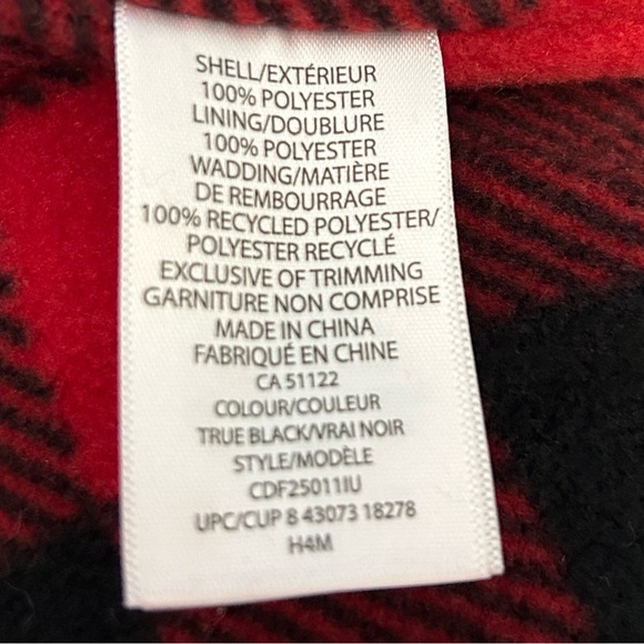 Canadiana 0-3 Month Baby Snow Bunting Suit Buffalo Plaid Red Black BNWOT - Picture 7 of 8